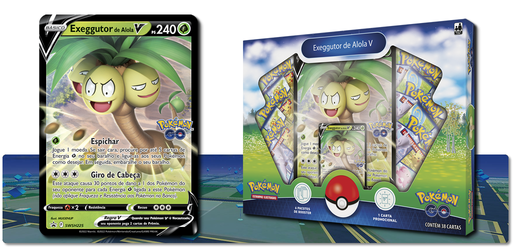 Box Pokemon GO Exeggutor de Alola V